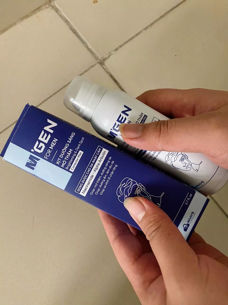 serum dưỡng trắng da mặt cho nam giới mgmen