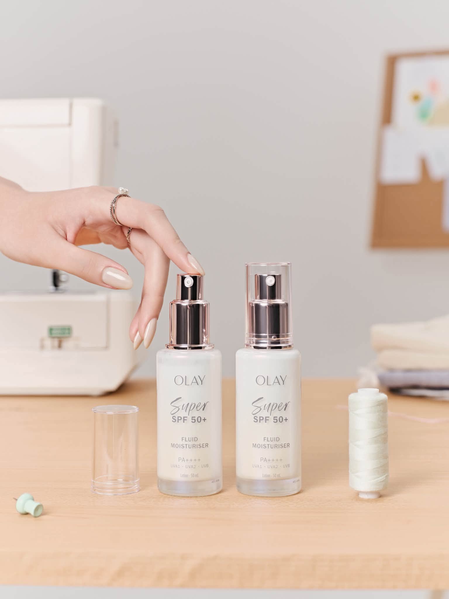 thiết kế kem chống nắng olay spf 50